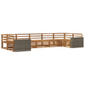 Outdoor-Sofagarnitur 7 pcs Natur