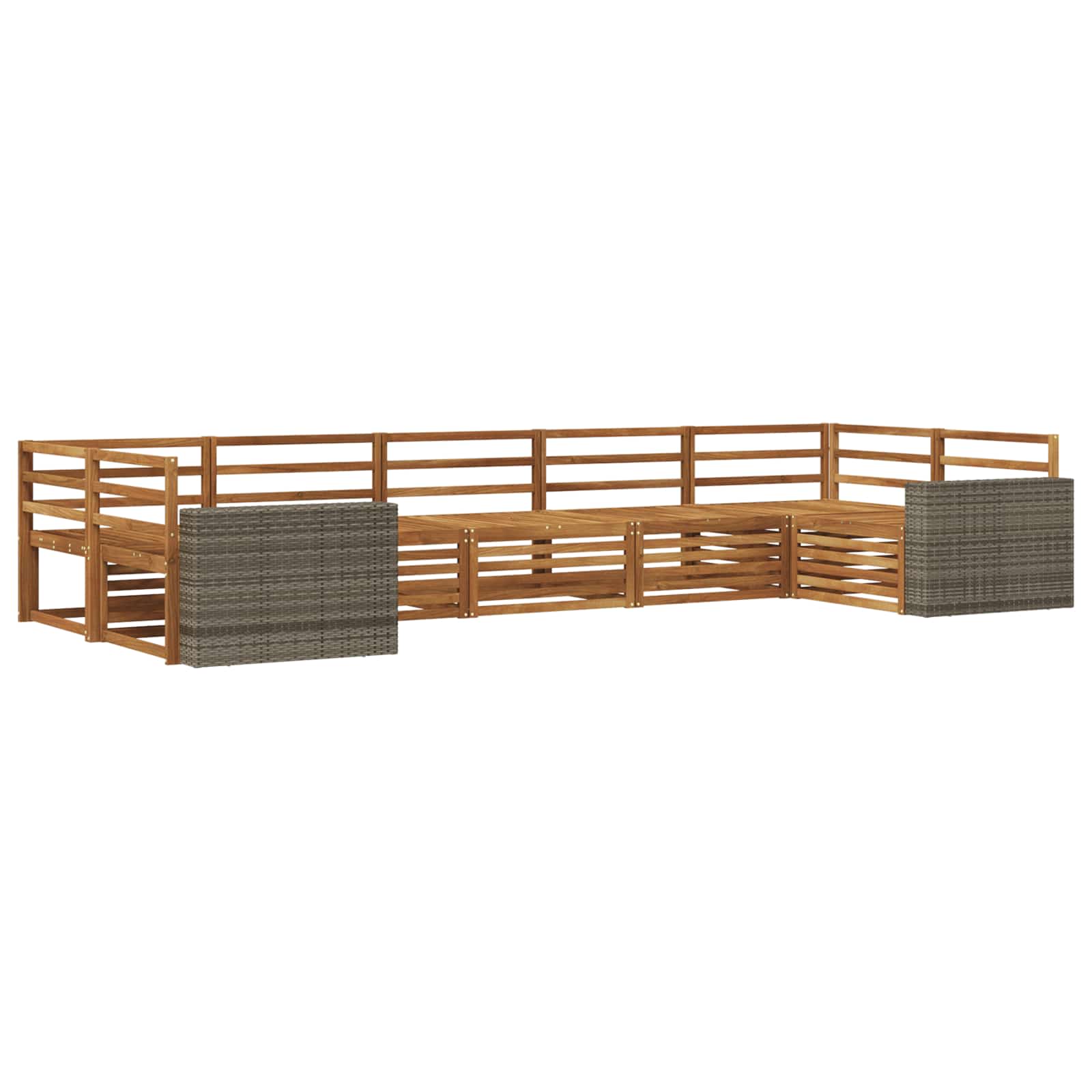 Outdoor-Sofagarnitur 7 pcs Natur