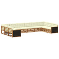 Sofagarnituren mit Kissen 10 pcs Massivholz Akazie