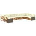 Sofagarnituren mit Kissen 10 pcs Massivholz Akazie