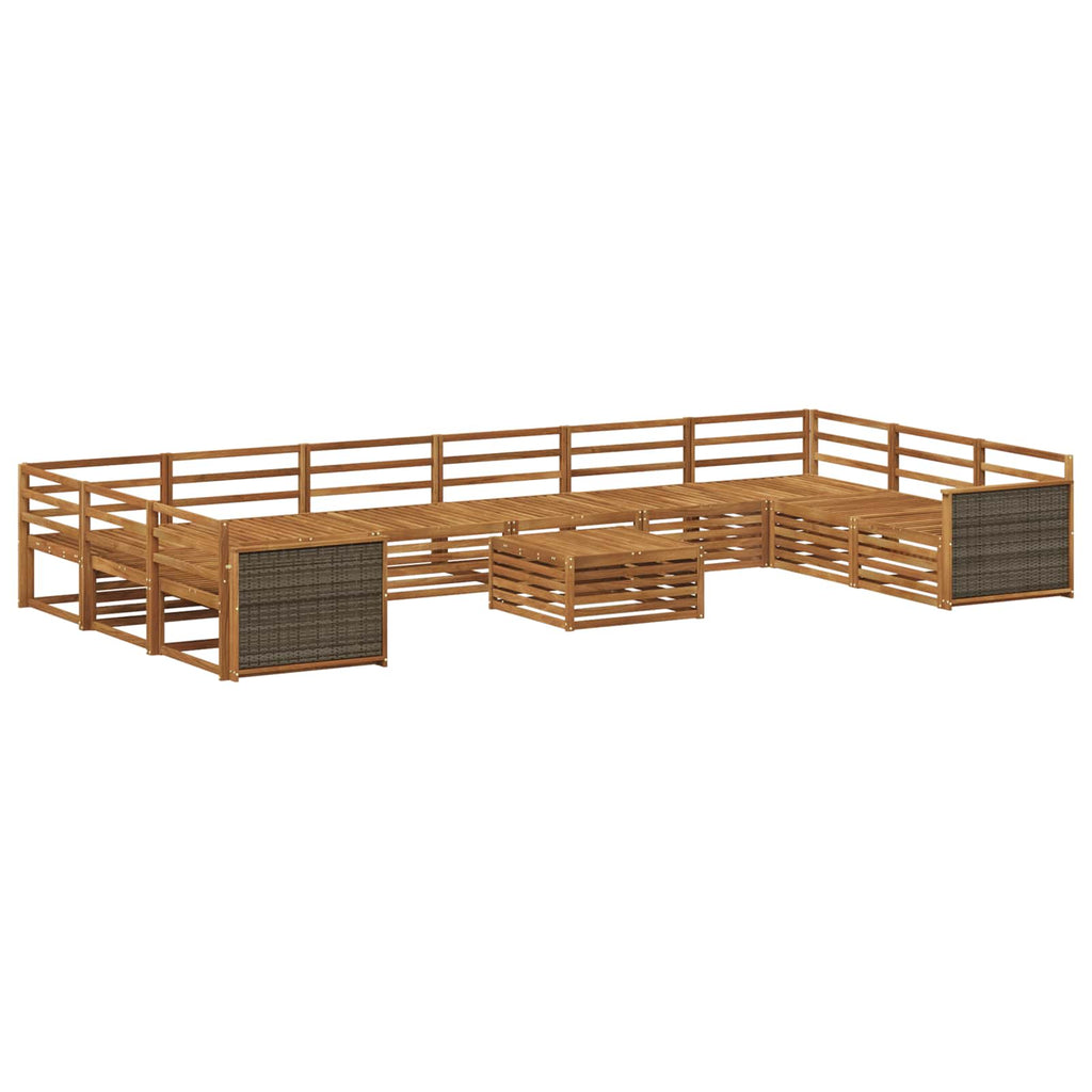 Sofagarnituren 11 pcs Massivholz Akazie