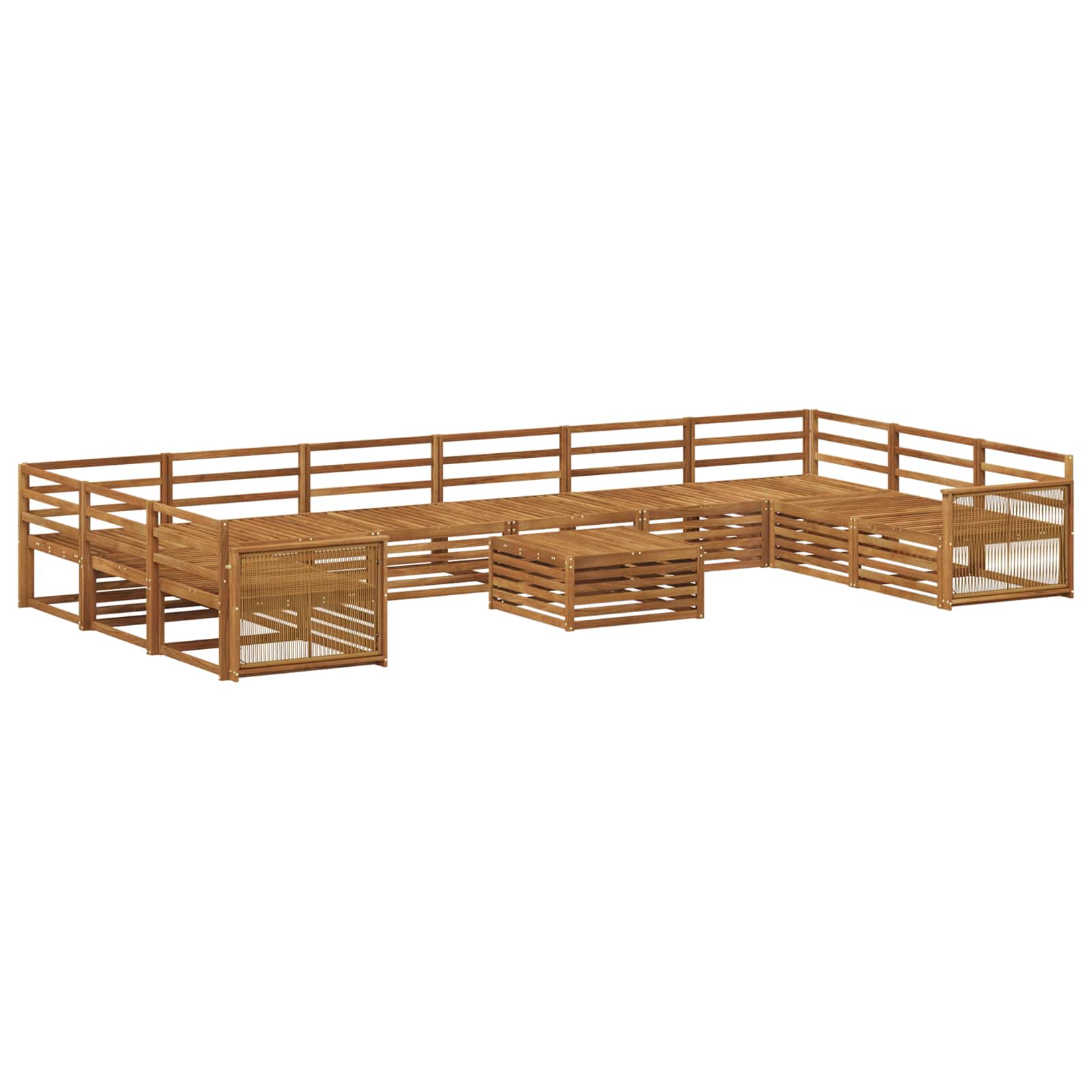 Sofagarnituren 11 pcs Massivholz Akazie