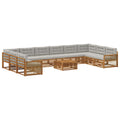 Sofagarnituren mit Kissen 11 pcs Massivholz Akazie