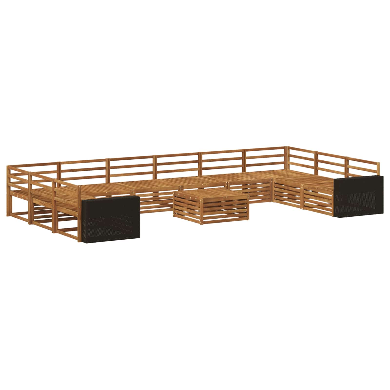 Sofagarnituren 11 pcs Massivholz Akazie