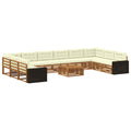 Sofagarnituren mit Kissen 11 pcs Massivholz Akazie