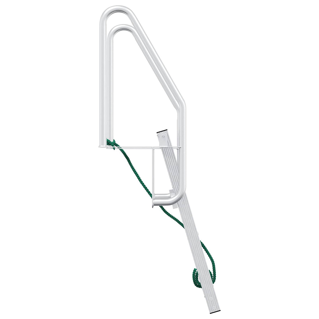 3-Stufen Dockleiter Silber 58 x 77 x 144 cm Aluminium