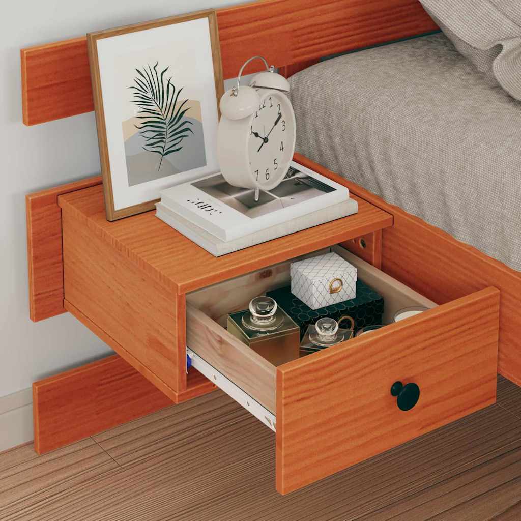 Bettrahmen Wachsbraun 100 x 200 cm Massives Kiefernholz
