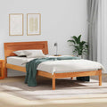 Bettrahmen Wachsbraun 75 x 190 cm Massives Kiefernholz