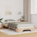 Bettrahmen Braun 90 x 210 cm Massives Kiefernholz