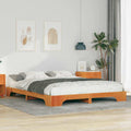 Bettrahmen Braun 160 x 210 cm Massives Kiefernholz