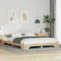 Bettrahmen Braun 160 x 220 cm Massives Kiefernholz