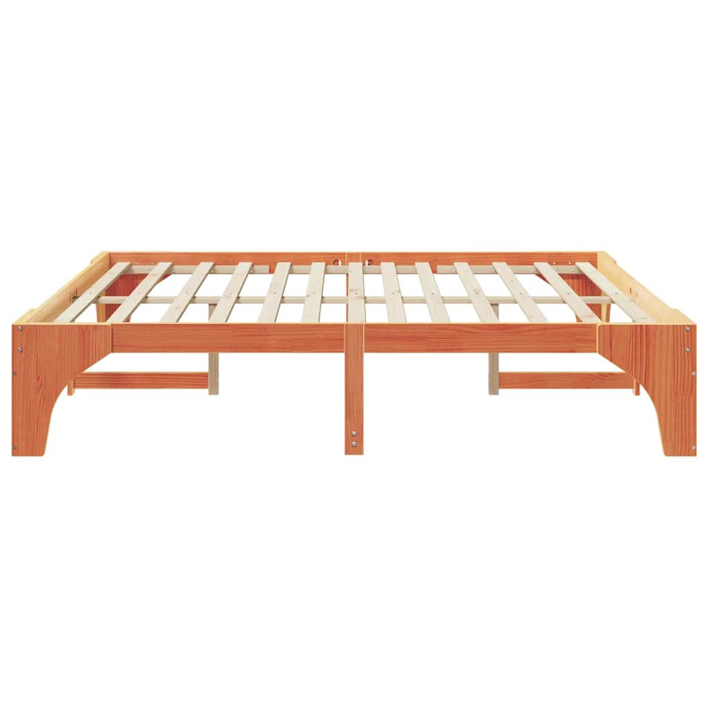Bettrahmen Braun 180 x 200 cm Massives Kiefernholz