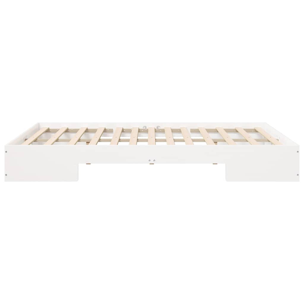 Bettgestell Weiß 150 x 200 cm