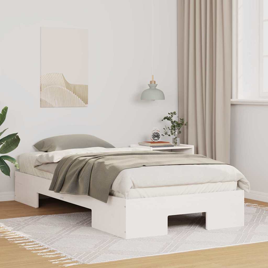 Bettgestell Weiß 100 x 200 cm