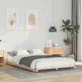 Bettrahmen Braun 120 x 190 cm Massives Kiefernholz