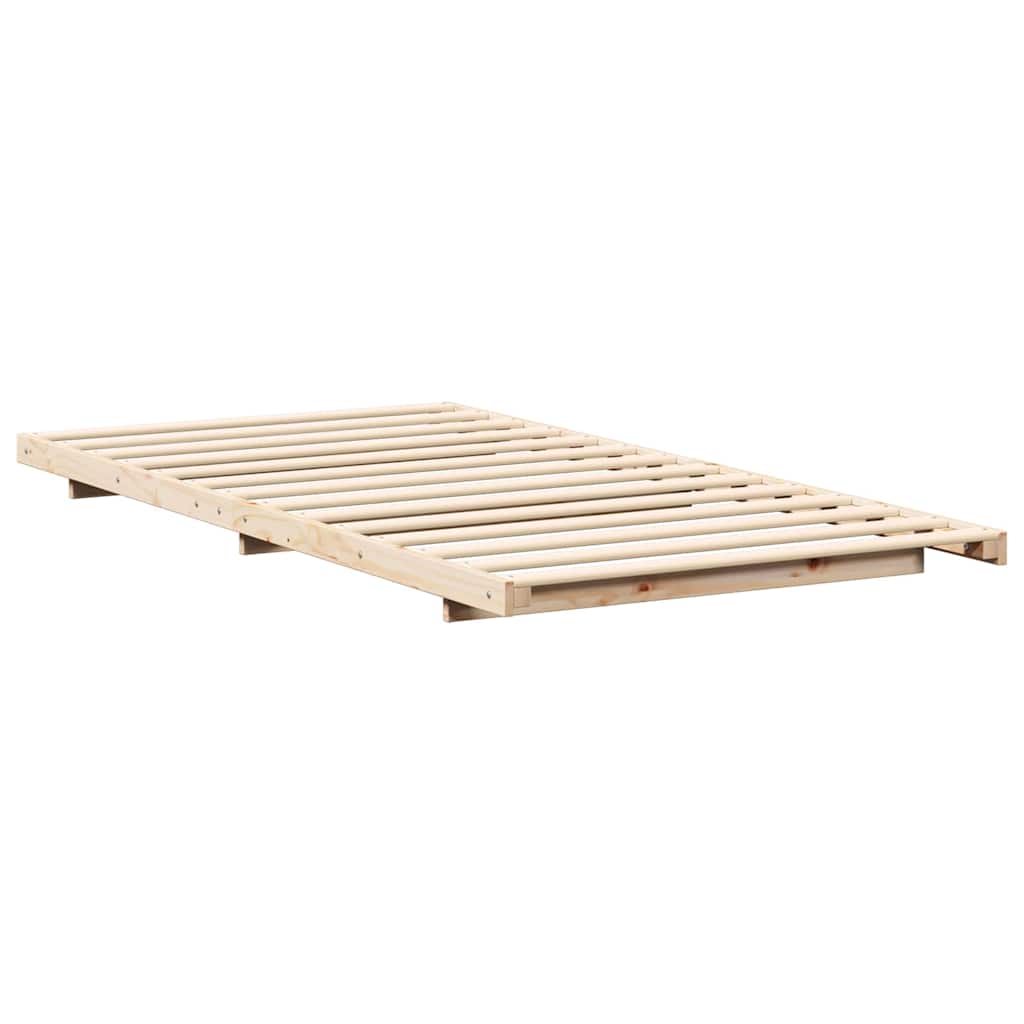 Bettrahmen Braun 100 x 210 cm Massives Kiefernholz