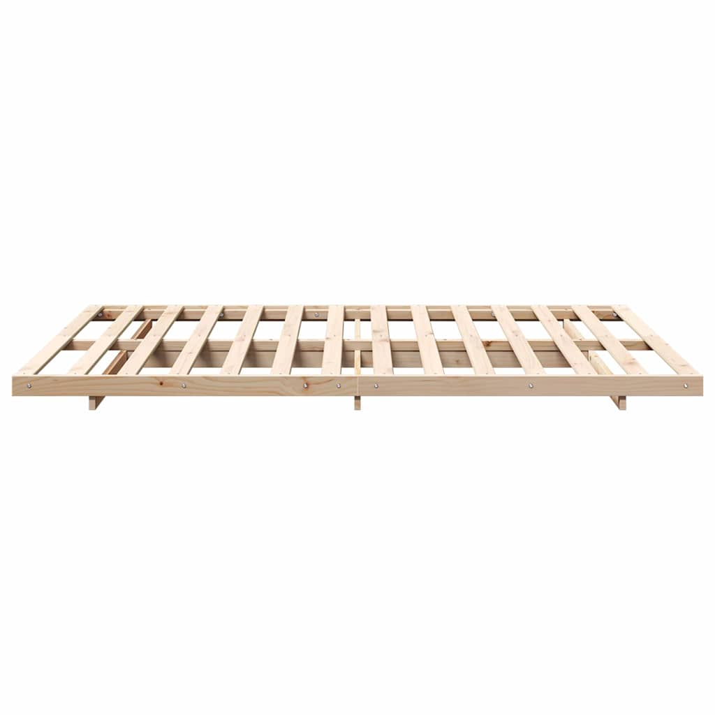 Bettrahmen Braun 160 x 210 cm Massives Kiefernholz