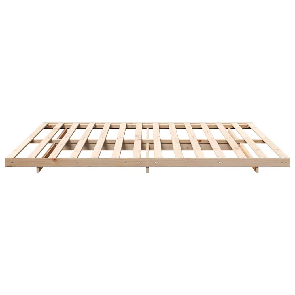 Bettrahmen Braun 180 x 210 cm Massives Kiefernholz