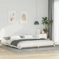Bettrahmen Weiß 180 x 210 cm Massives Kiefernholz