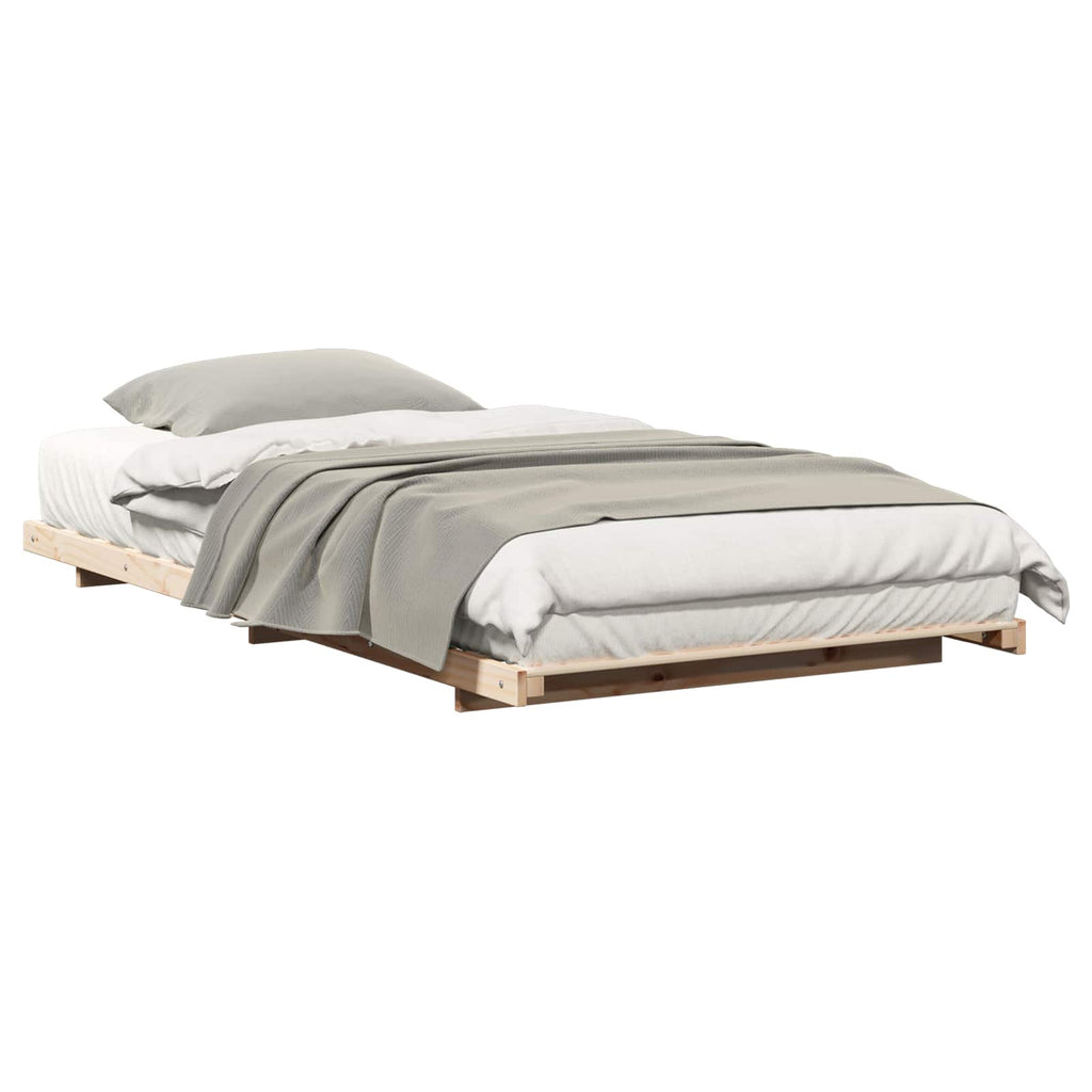 Bettrahmen Braun 80 x 220 cm Massives Kiefernholz