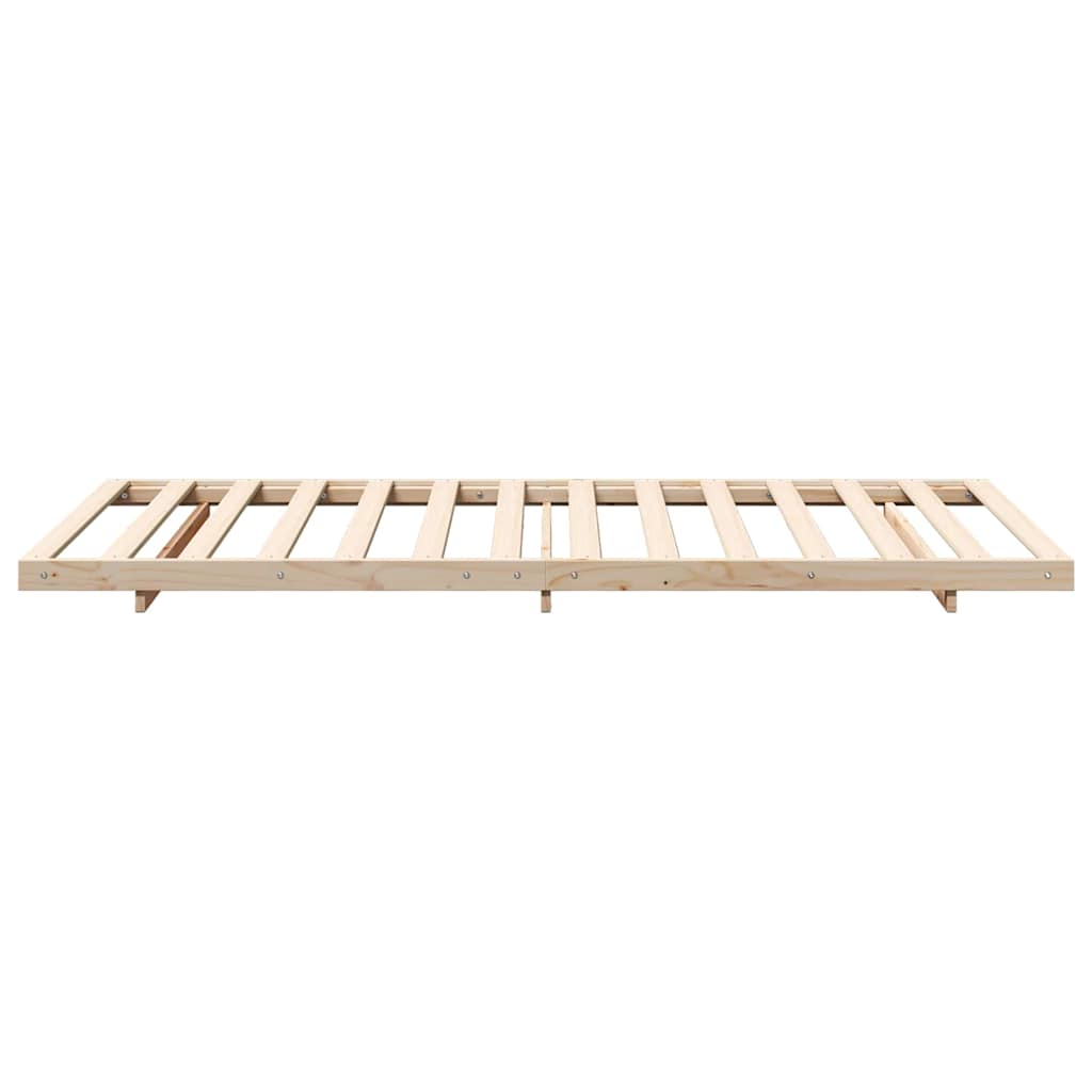 Bettrahmen Braun 90 x 220 cm Massives Kiefernholz