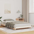 Bettrahmen Braun 100 x 220 cm Massives Kiefernholz