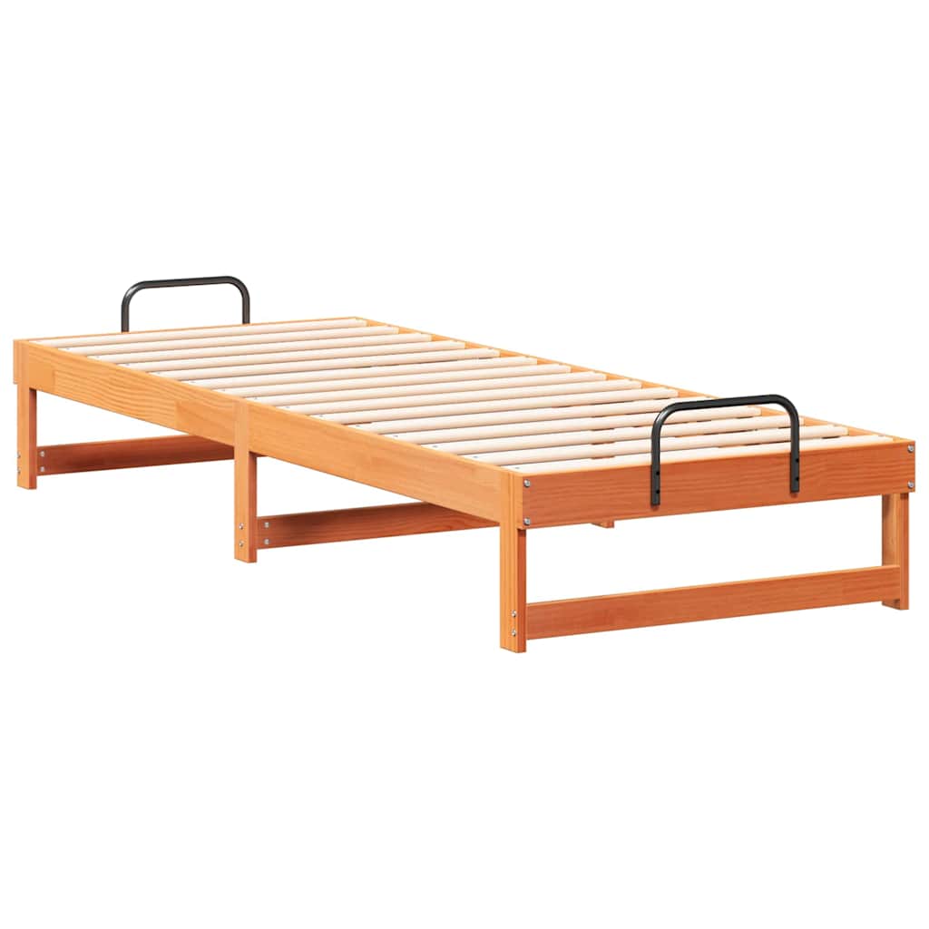 Bettrahmen Braun 80 x 200 cm Massives Kiefernholz