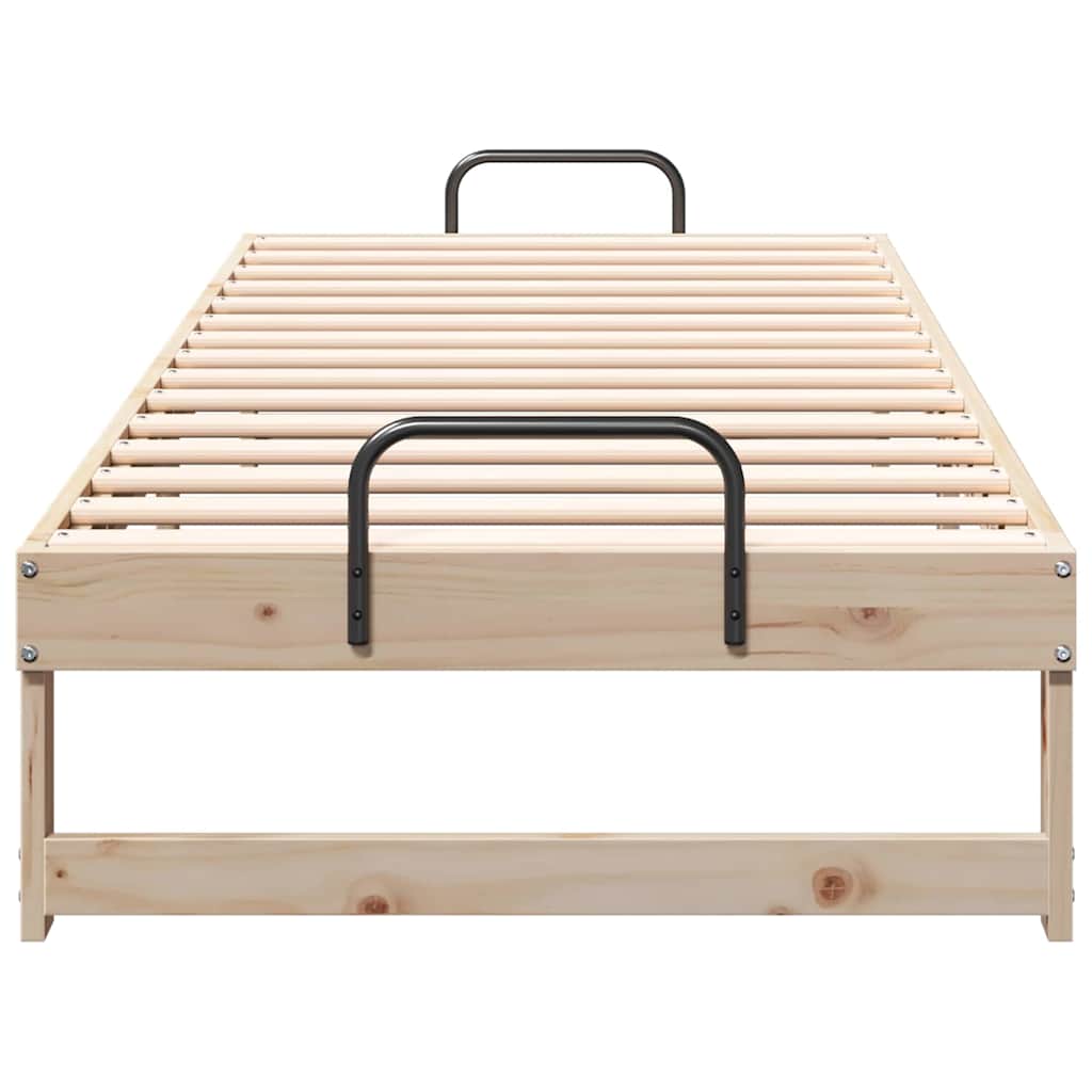 Bettrahmen Braun 80 x 210 cm Massives Kiefernholz