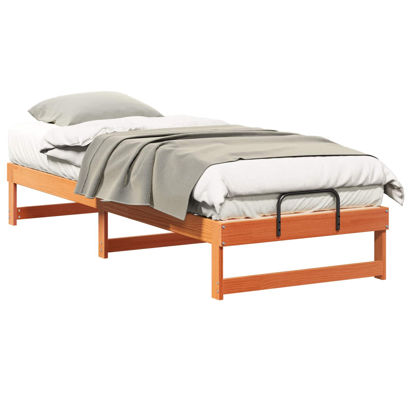 Bettrahmen Braun 80 x 210 cm Massives Kiefernholz