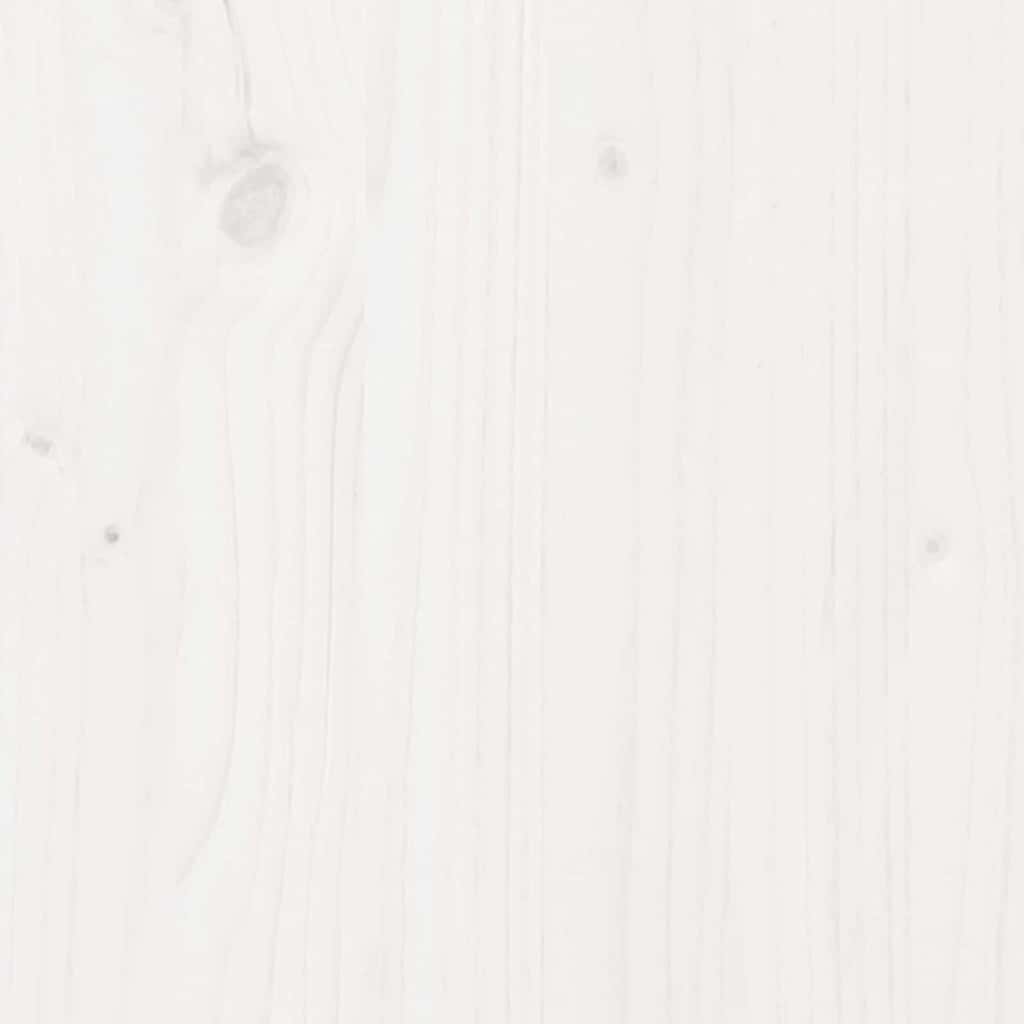 Bettrahmen Weiß 100 x 220 cm Massives Kiefernholz