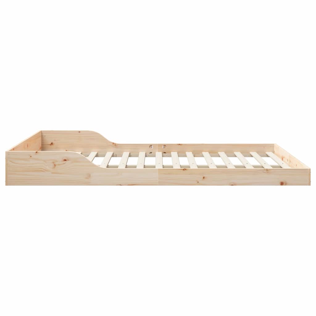 Bettrahmen Braun 150 x 200 cm Massives Kiefernholz