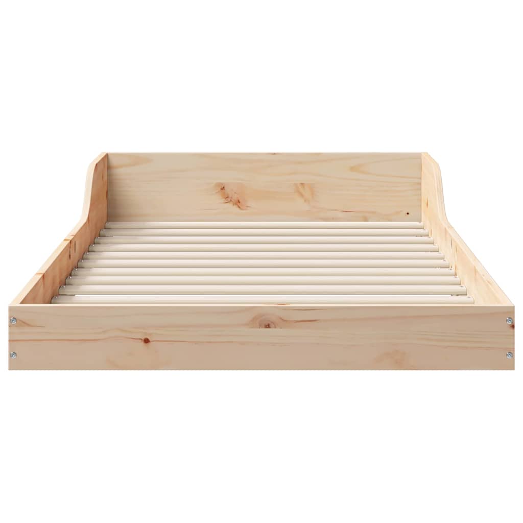 Bettrahmen Natur 90 x 190 cm Massives Kiefernholz