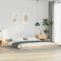 Bettrahmen Braun 200 x 210 cm Massives Kiefernholz