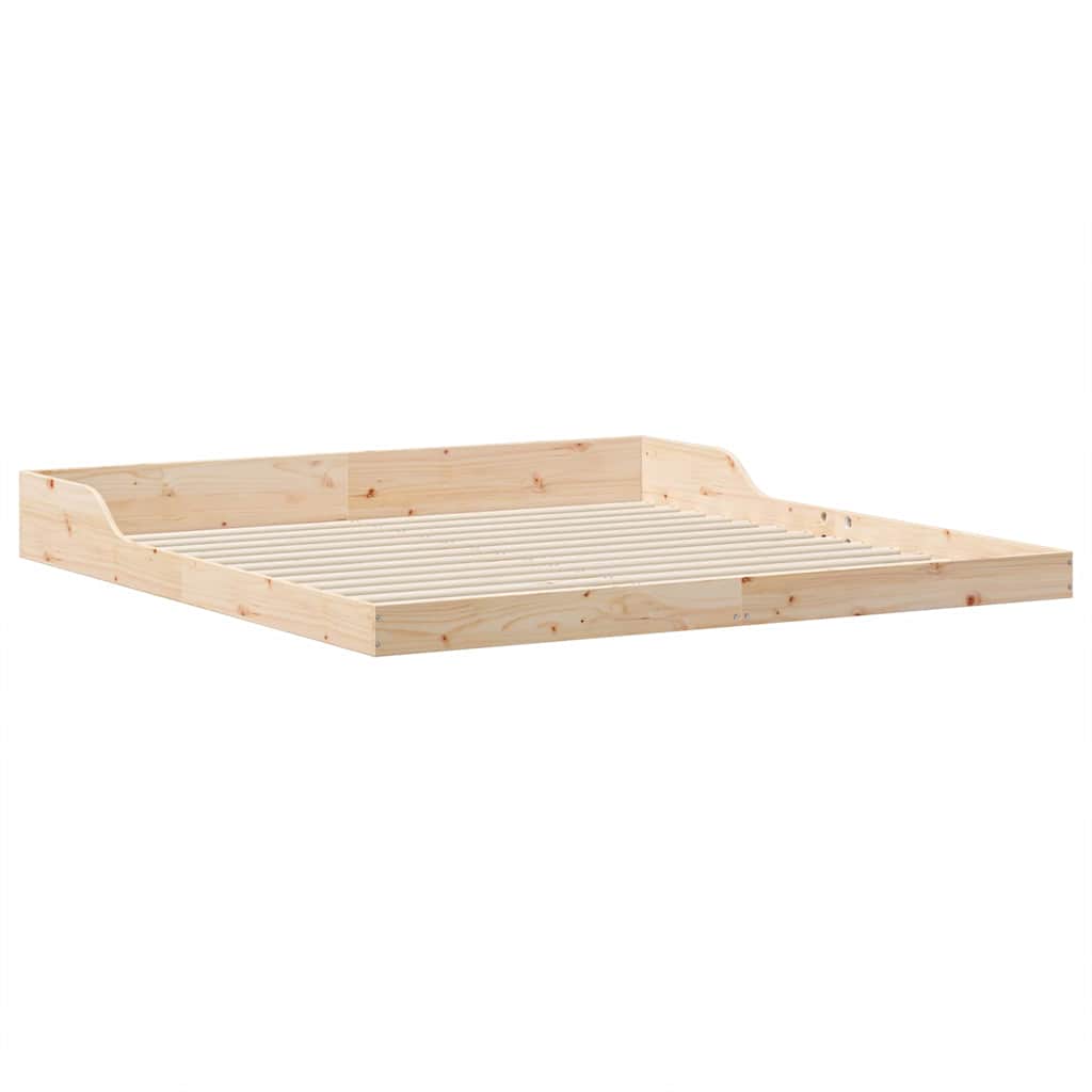 Bettrahmen Braun 200 x 210 cm Massives Kiefernholz