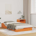 Bettrahmen Wachsbraun 75 x 190 cm Massives Kiefernholz