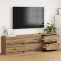 TV-Einheiten 2 pcs Artisan-Eiche 180 x 34 x 50 cm Holzwerkstoff