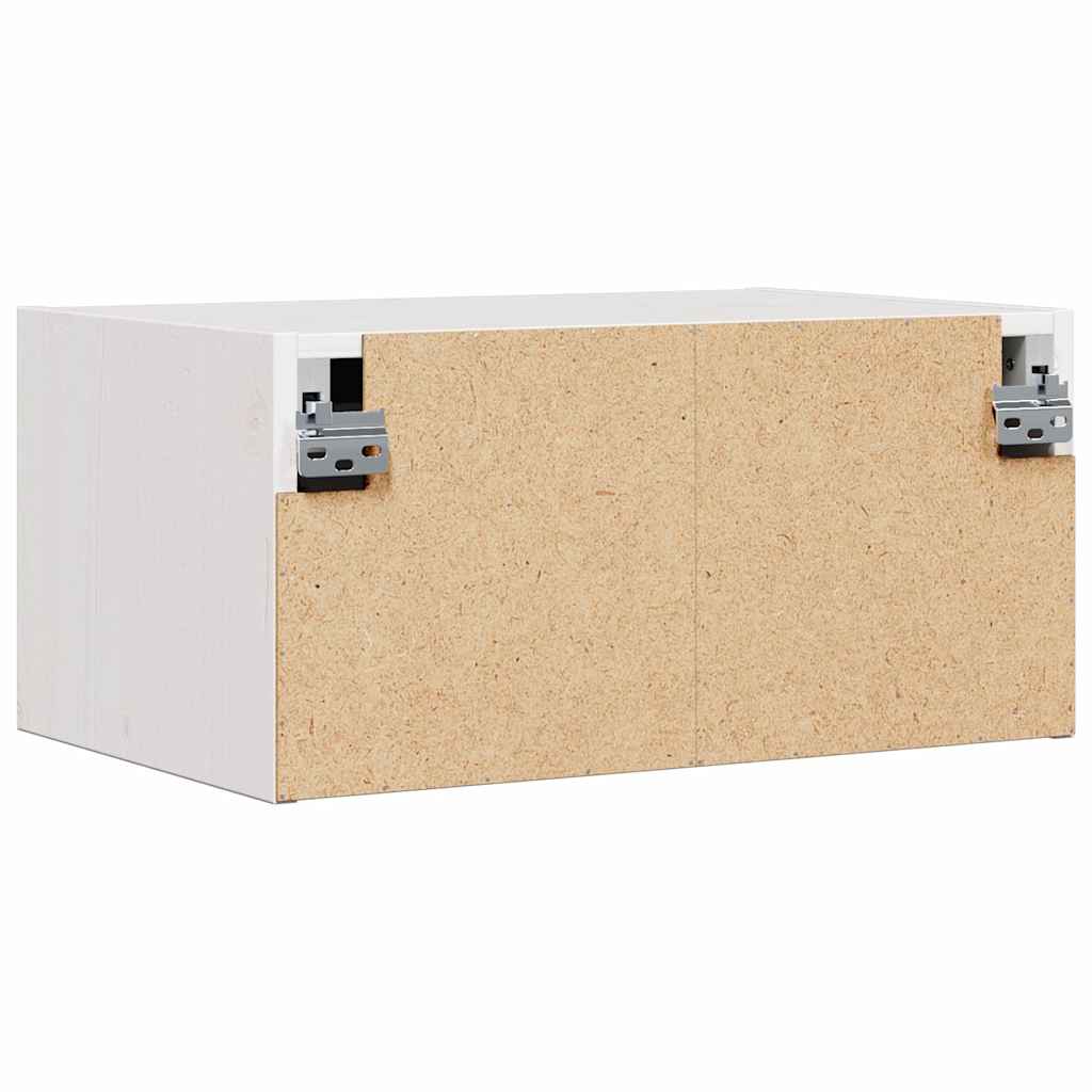 Nachttisch Weiß 50 x 32,5 x 24 cm Massivholz Kiefer