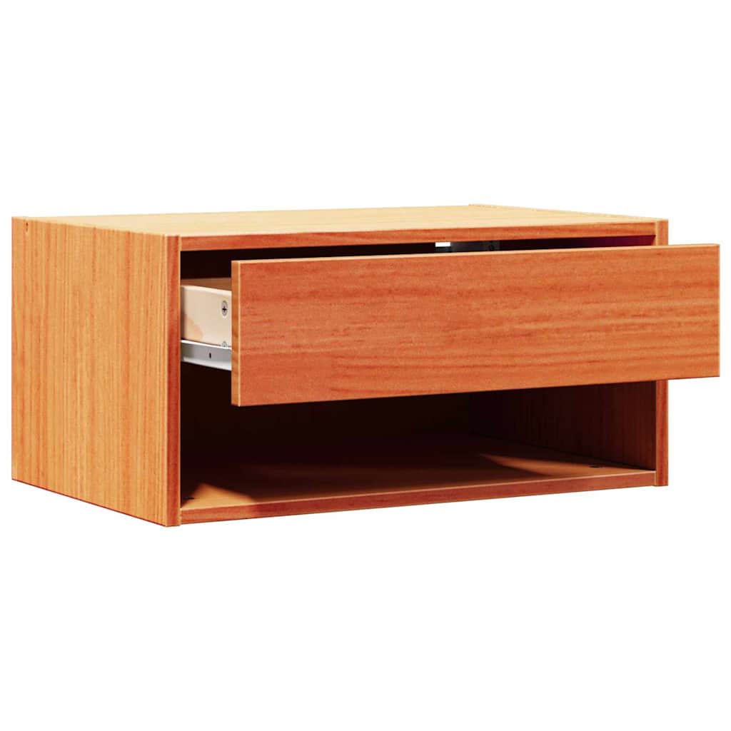 Nachttisch Wachsbraun 50 x 32,5 x 24 cm Massivholz Kiefer