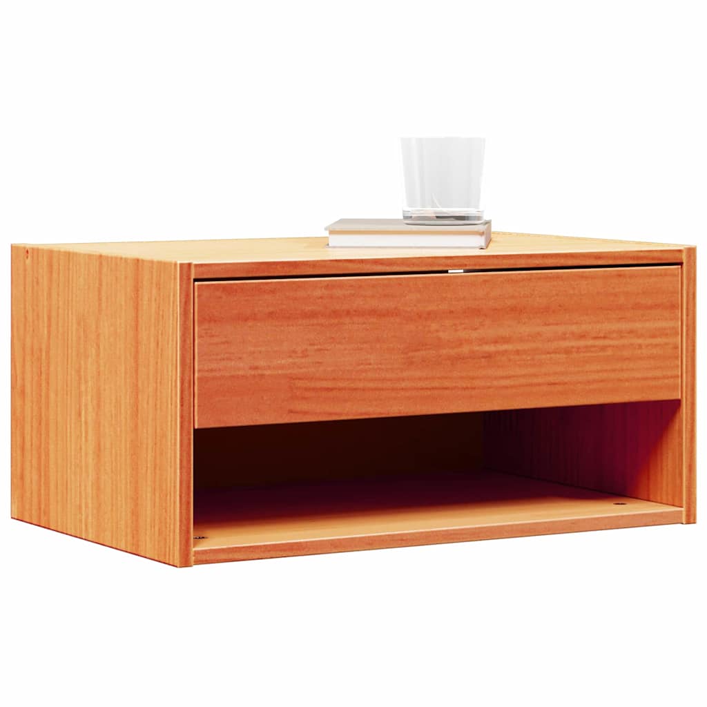 Nachttisch Wachsbraun 50 x 32,5 x 24 cm Massivholz Kiefer