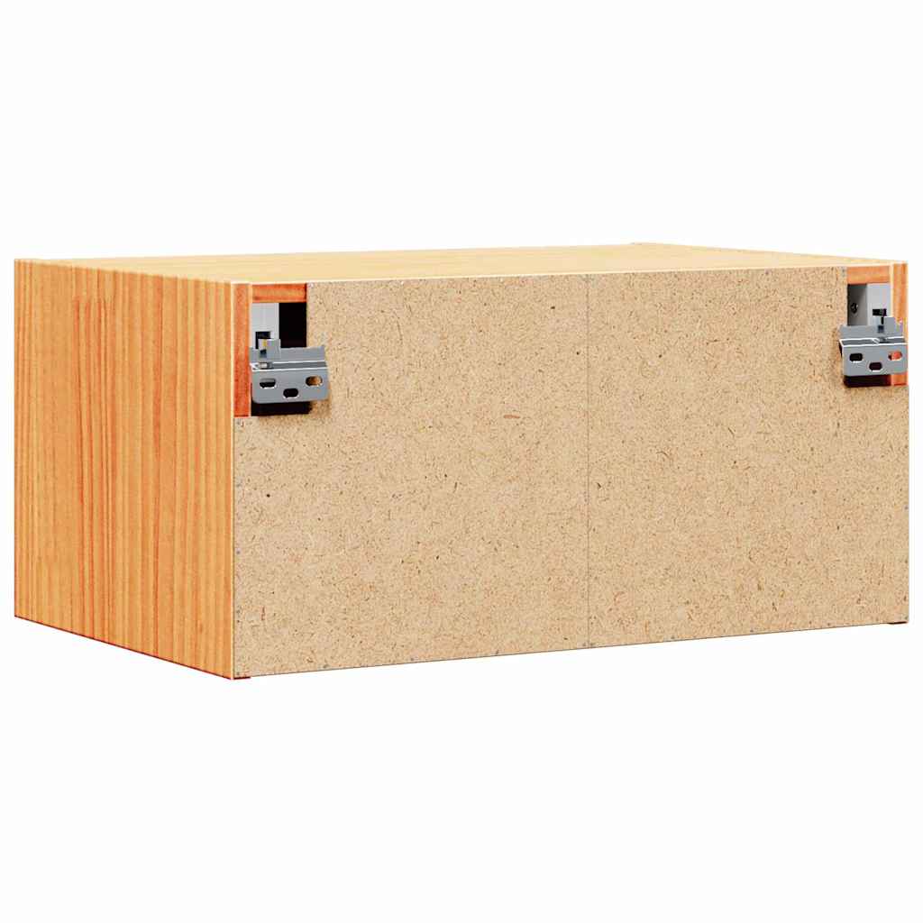 Nachttisch 2 pcs Wachsbraun 50 x 32,5 x 24 cm Massivholz Kiefer