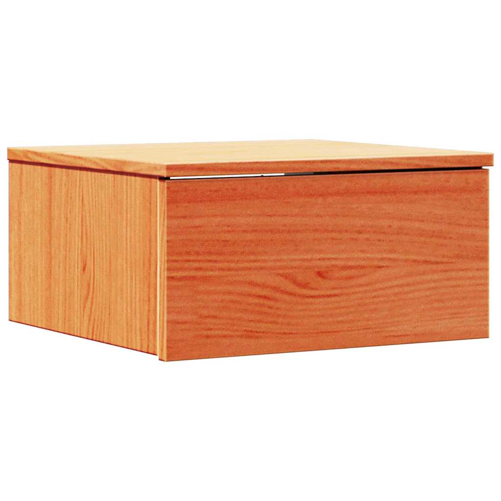 Nachttisch Wachsbraun 37 x 35 x 18,5 cm Massivholz Kiefer