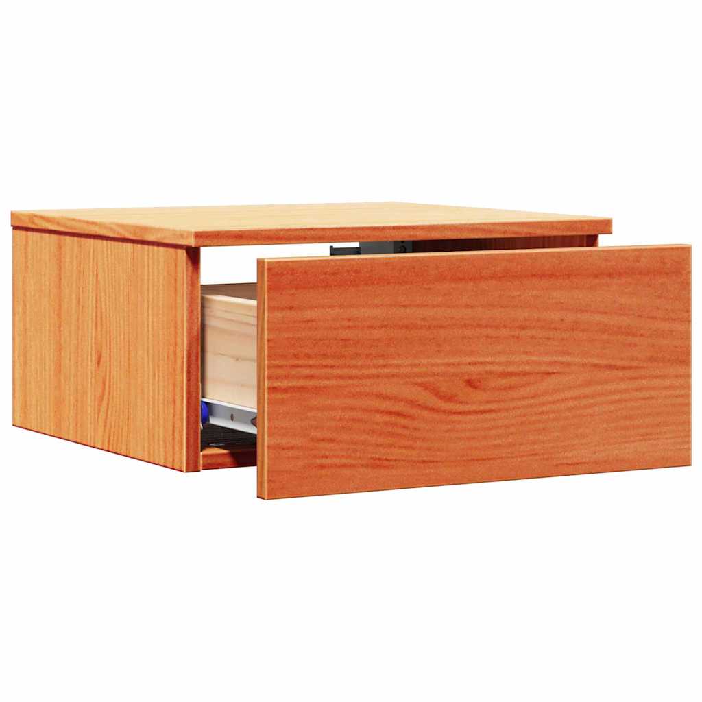 Nachttisch Wachsbraun 37 x 35 x 18,5 cm Massivholz Kiefer