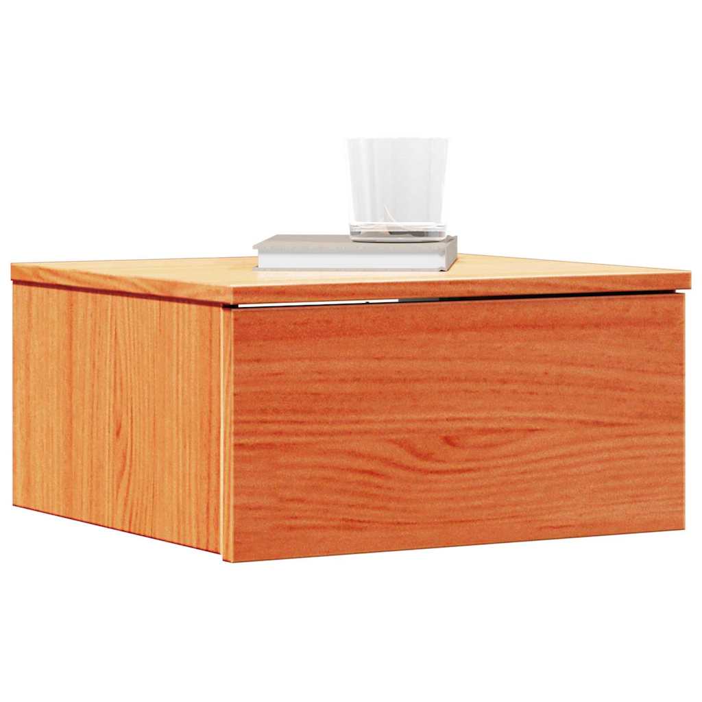 Nachttisch Wachsbraun 37 x 35 x 18,5 cm Massivholz Kiefer