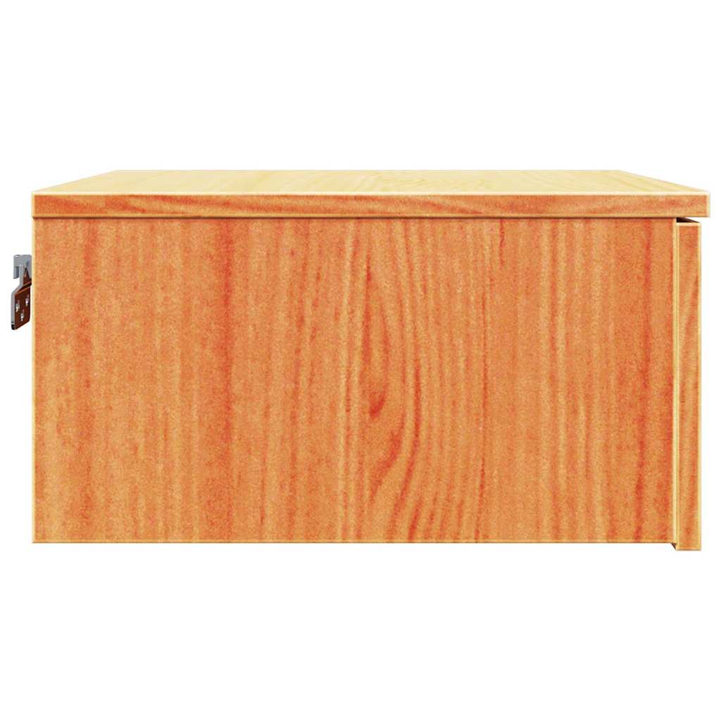 Nachttisch Wachsbraun 37 x 35 x 18,5 cm Massivholz Kiefer