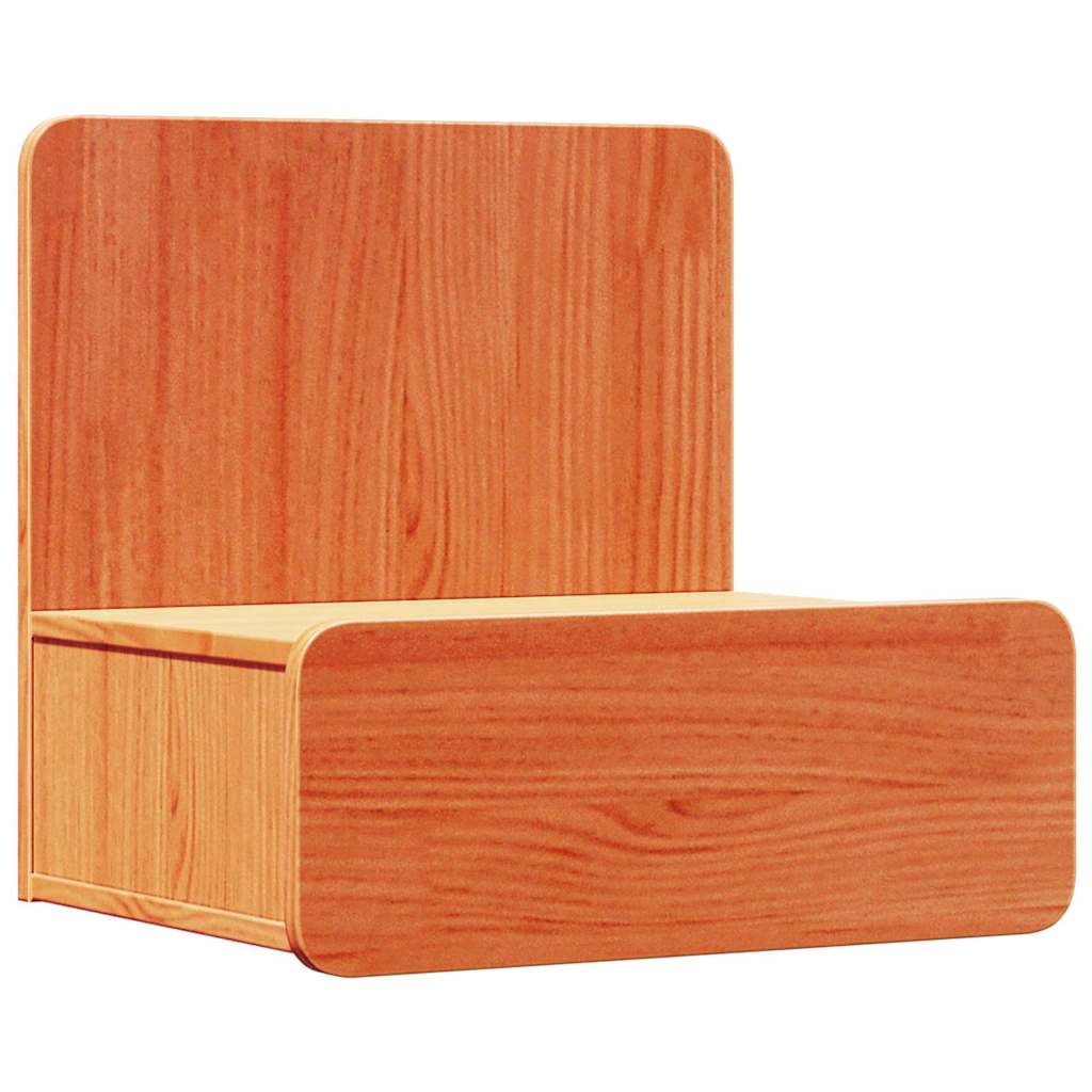 Nachttisch 2 pcs Wachsbraun 44 x 32,5 x 40 cm Massivholz Kiefer