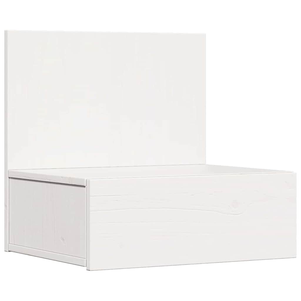 Nachttisch 2 pcs Weiß 42 x 32,5 x 40 cm Massivholz Kiefer