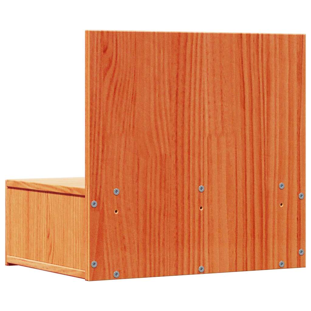 Nachttisch Wachsbraun 42 x 32,5 x 40 cm Massivholz Kiefer