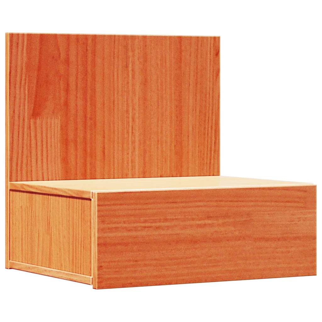 Nachttisch 2 pcs Wachsbraun 42 x 32,5 x 40 cm Massivholz Kiefer