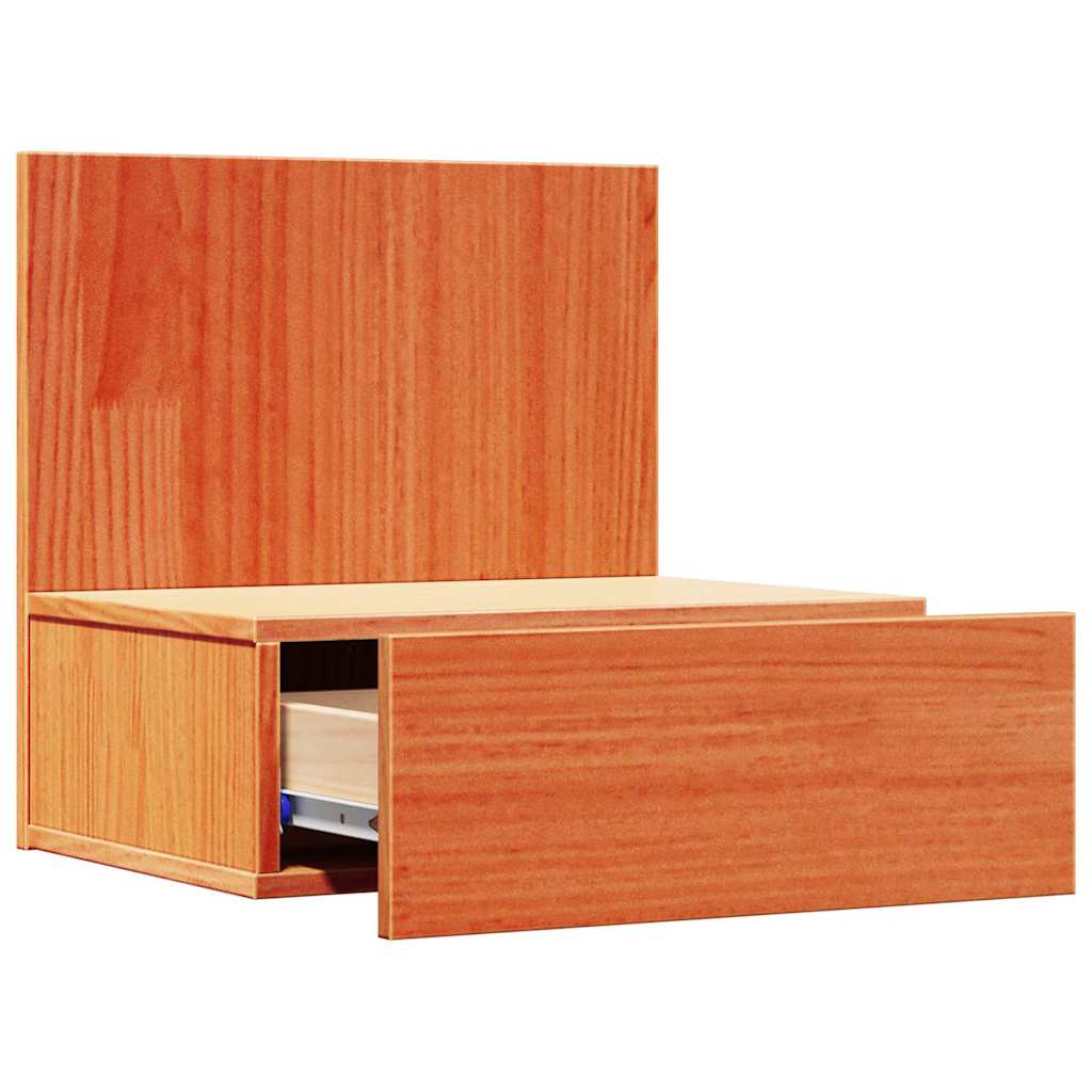 Nachttisch 2 pcs Wachsbraun 42 x 32,5 x 40 cm Massivholz Kiefer