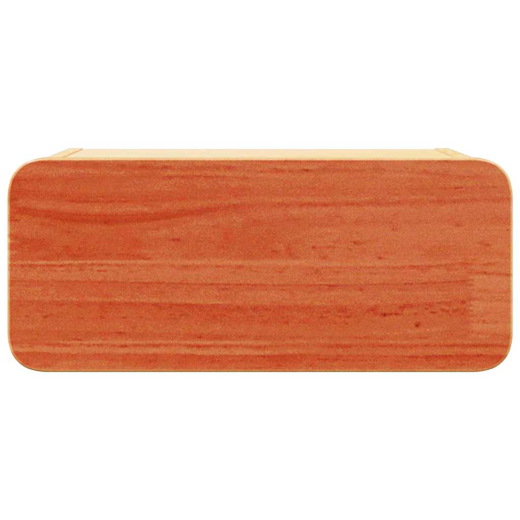 Nachttisch Wachsbraun 39 x 34 x 16,5 cm Massivholz Kiefer